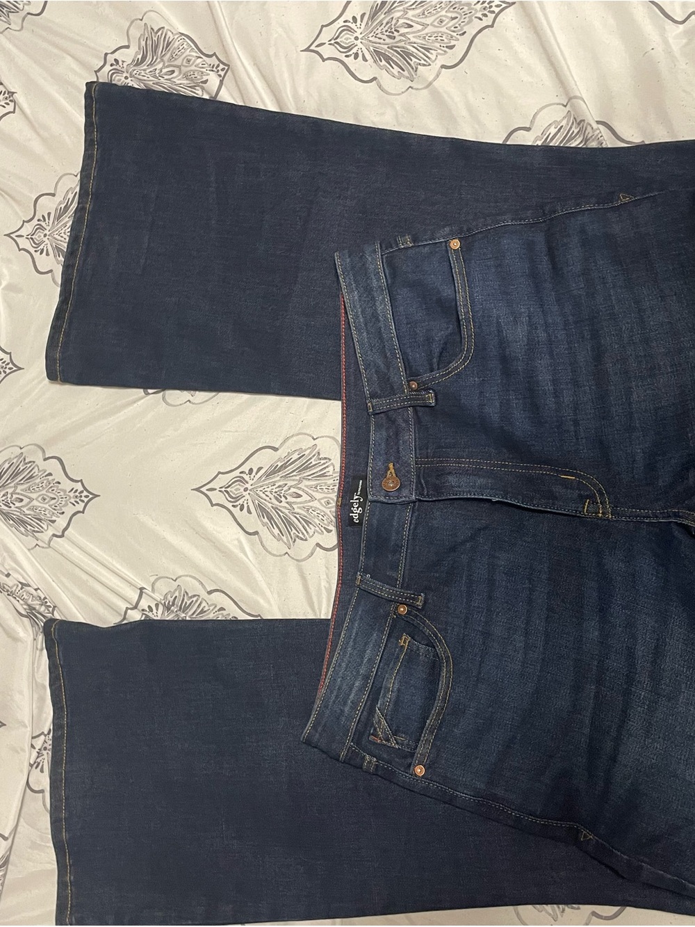 Maurices Deep Blue Bootcut Jeans size 18 Long Edgely